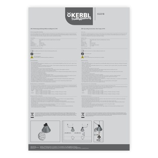 Manuale d’uso – portalampada per riscaldamento a infrarossi con interruttore di alimentazione