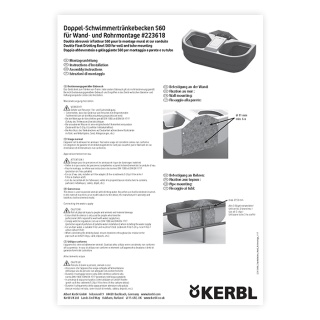 Manuale d’uso – abbeveratoio doppio, 58 litri