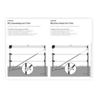Manuale d’uso – set per iniziare recinto per sistemi di pali T-post