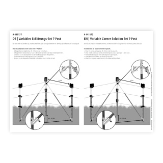 Manuale d’uso – set d'angolo per sistemi di pali T-post