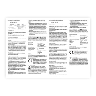 Manuale d’uso – termometro digitale, impermeabile