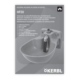 Manuale d’uso – abbeveratoio antigelo, 2,8 litri