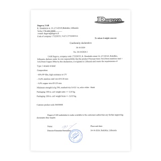 Dichiarazione di conformità - 0345
