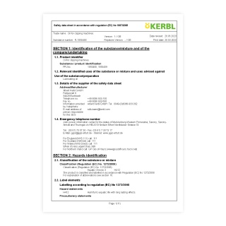 Scheda di sicurezza - 0691, 0692