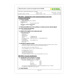 Scheda di sicurezza - 0696