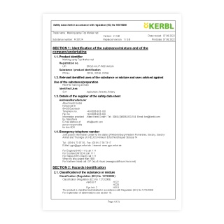 Scheda di sicurezza - 0698