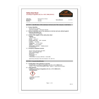 Scheda di sicurezza - 0912, 0913