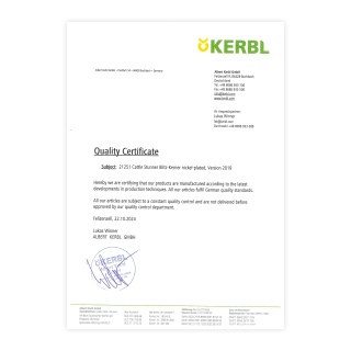 Certificato di qualità - 0980