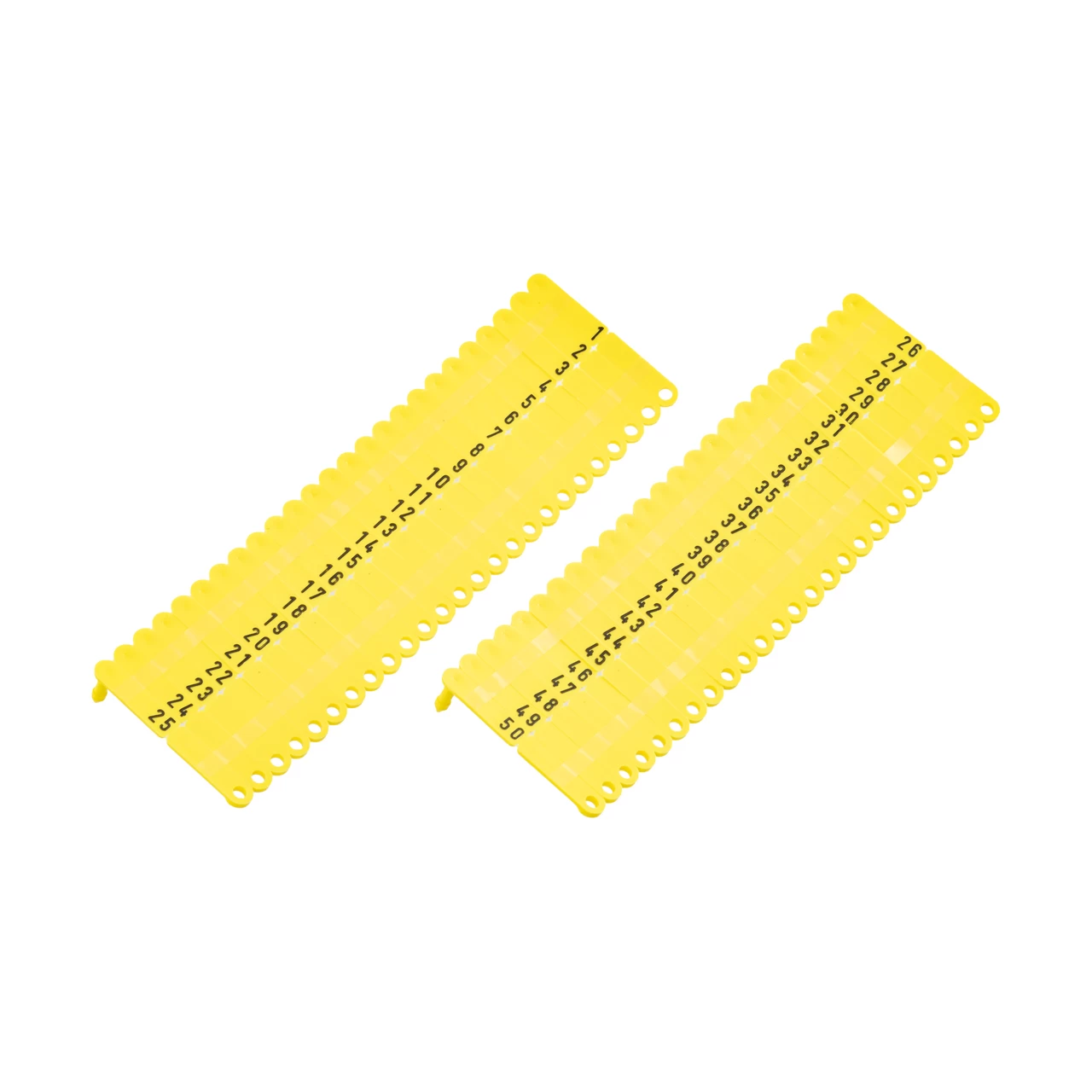 Marchi auricolari per agnelli e capretti, Twintag, giallo, 1-50