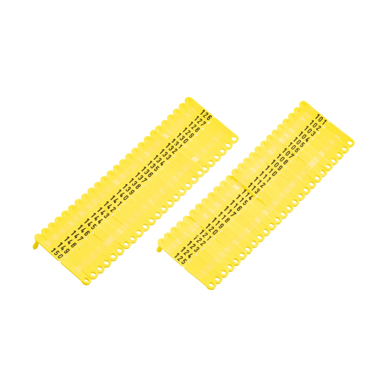 Marchi auricolari per agnelli e capretti, Twintag, giallo, 101-150