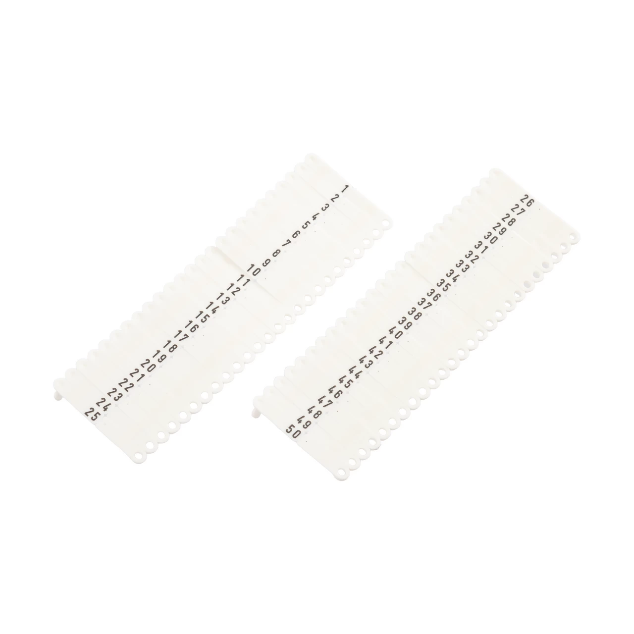 Marchi auricolari per agnelli e capretti, Twintag, bianco, 1-50