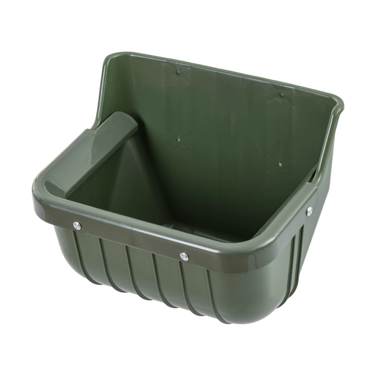 Mangiatoia per mucche, materiale plastica con bordo protettivo, 15 litri
