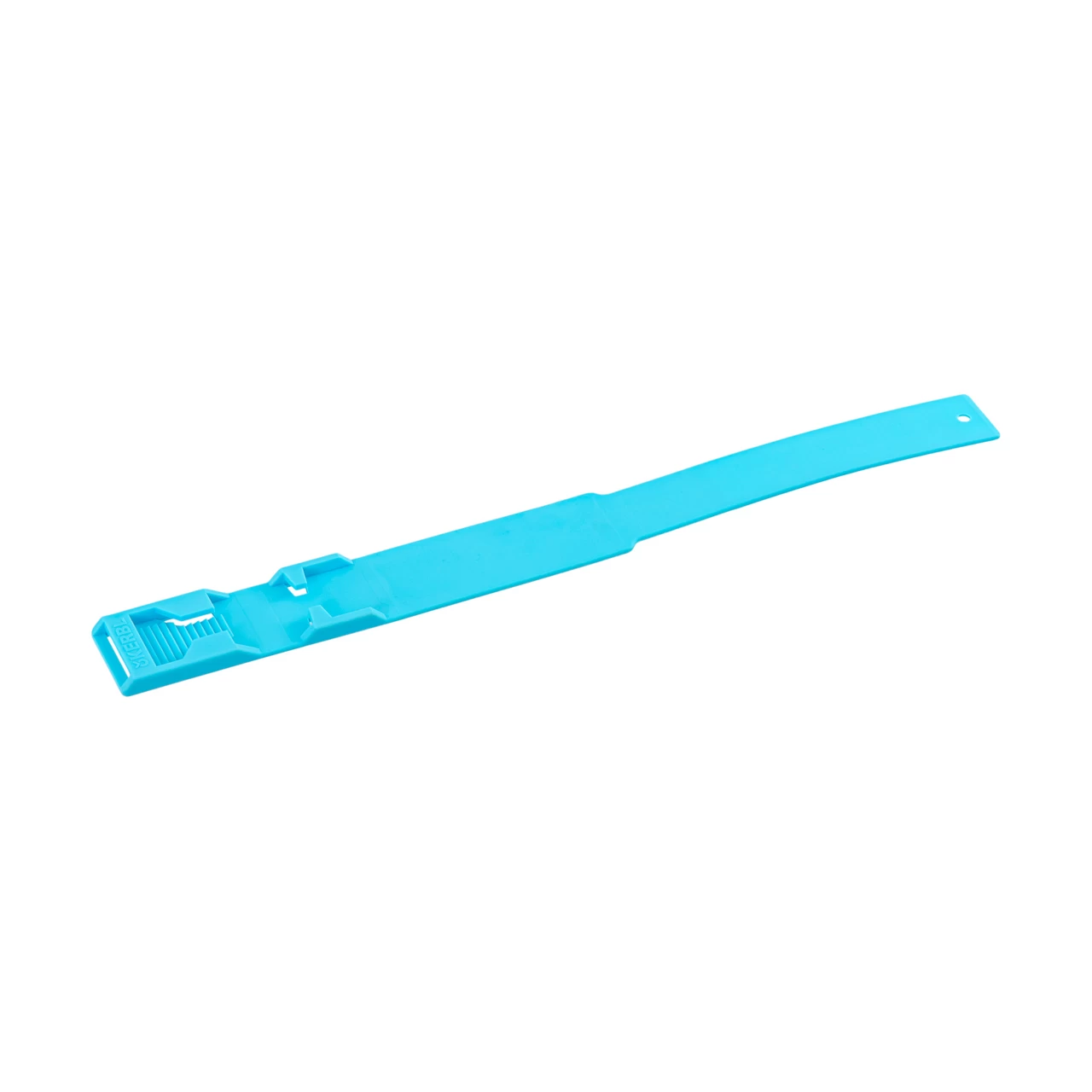 Bracciale a marchio per mucca, plastica, azzurro