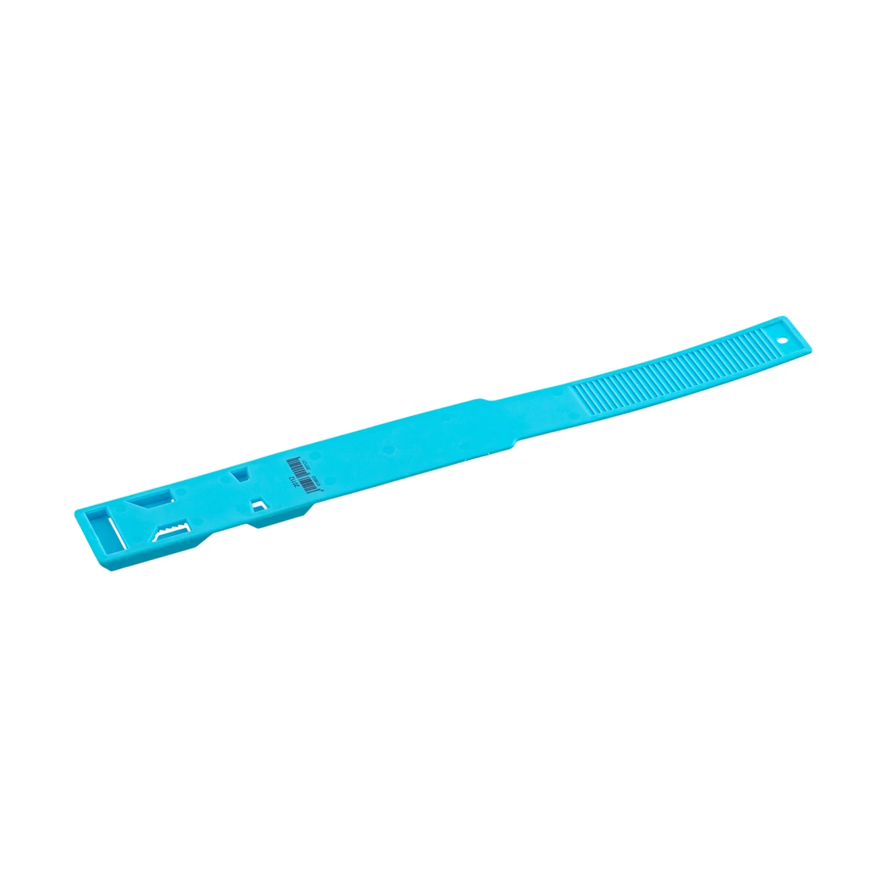 Bracciale a marchio per mucca, plastica, azzurro