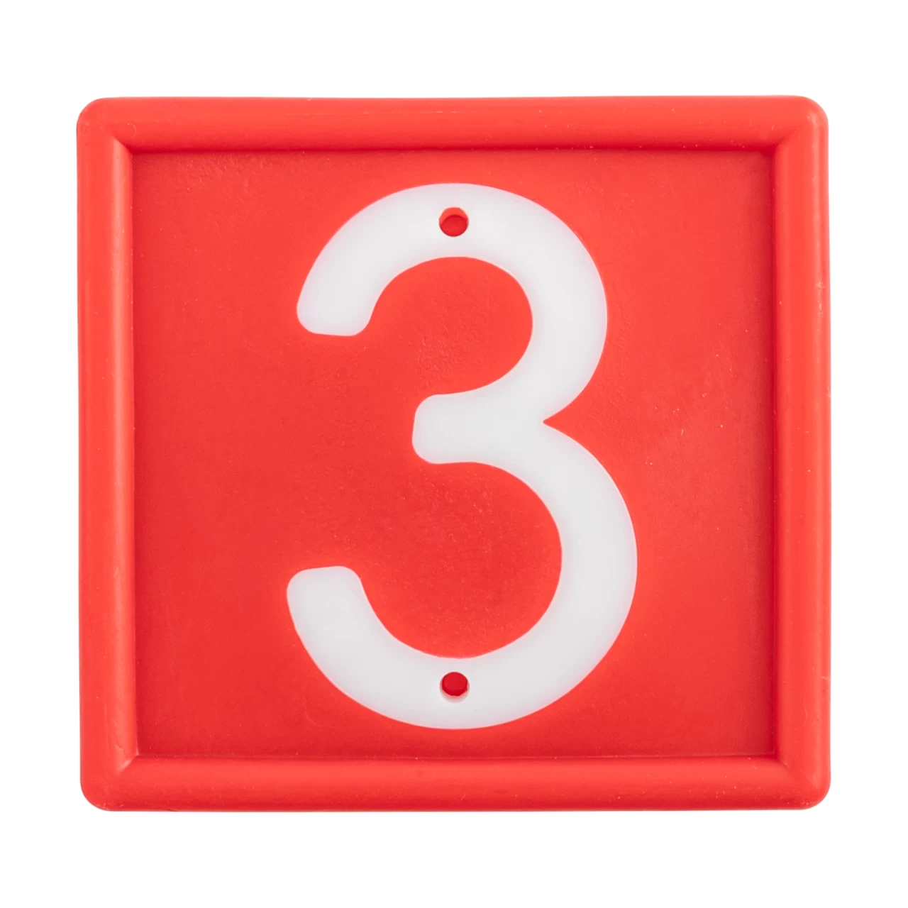 Numeri per bracciale di marcatura degli animali, no. 3, 10 pezzi.