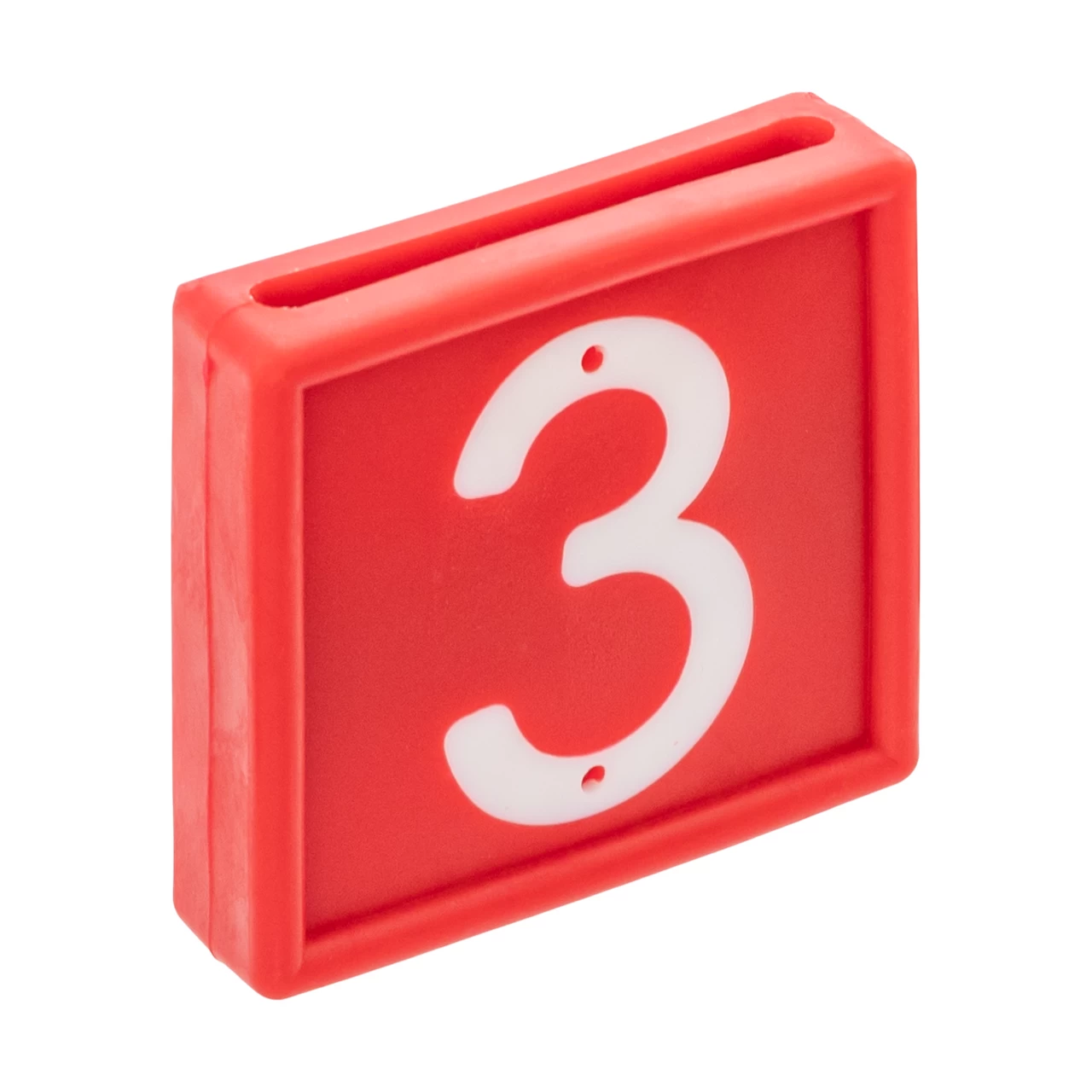 Numeri per bracciale di marcatura degli animali, no. 3, 10 pezzi.