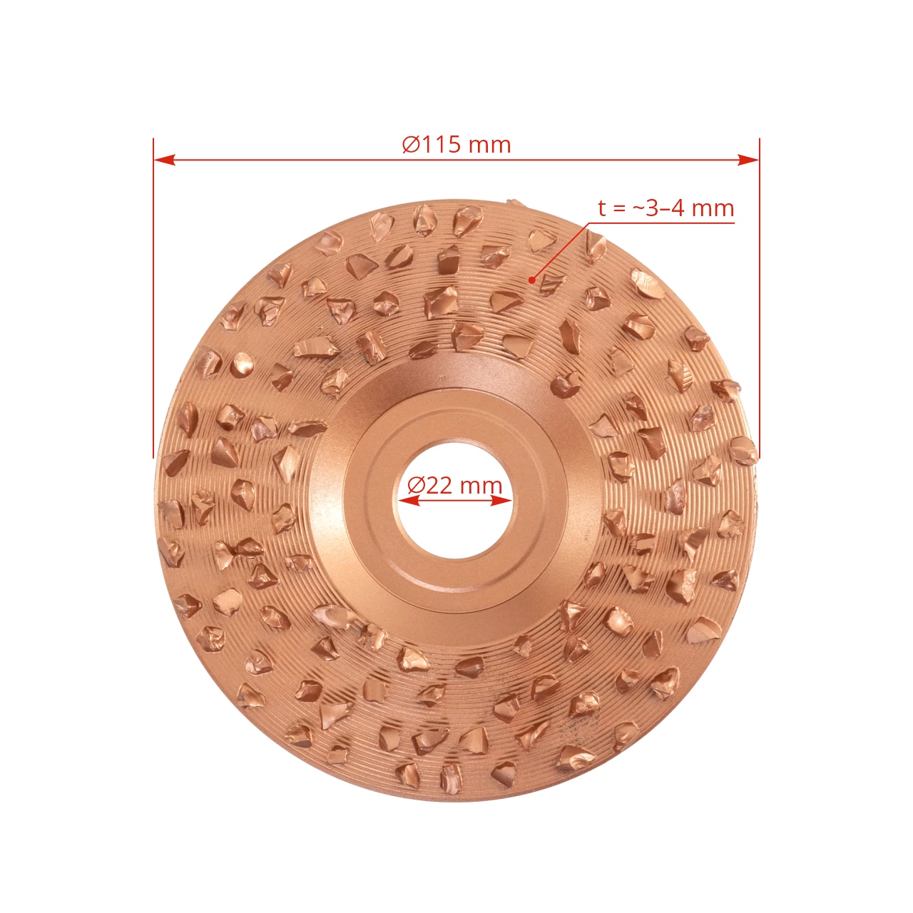Disco abrasivo per zoccoli, 115 mm