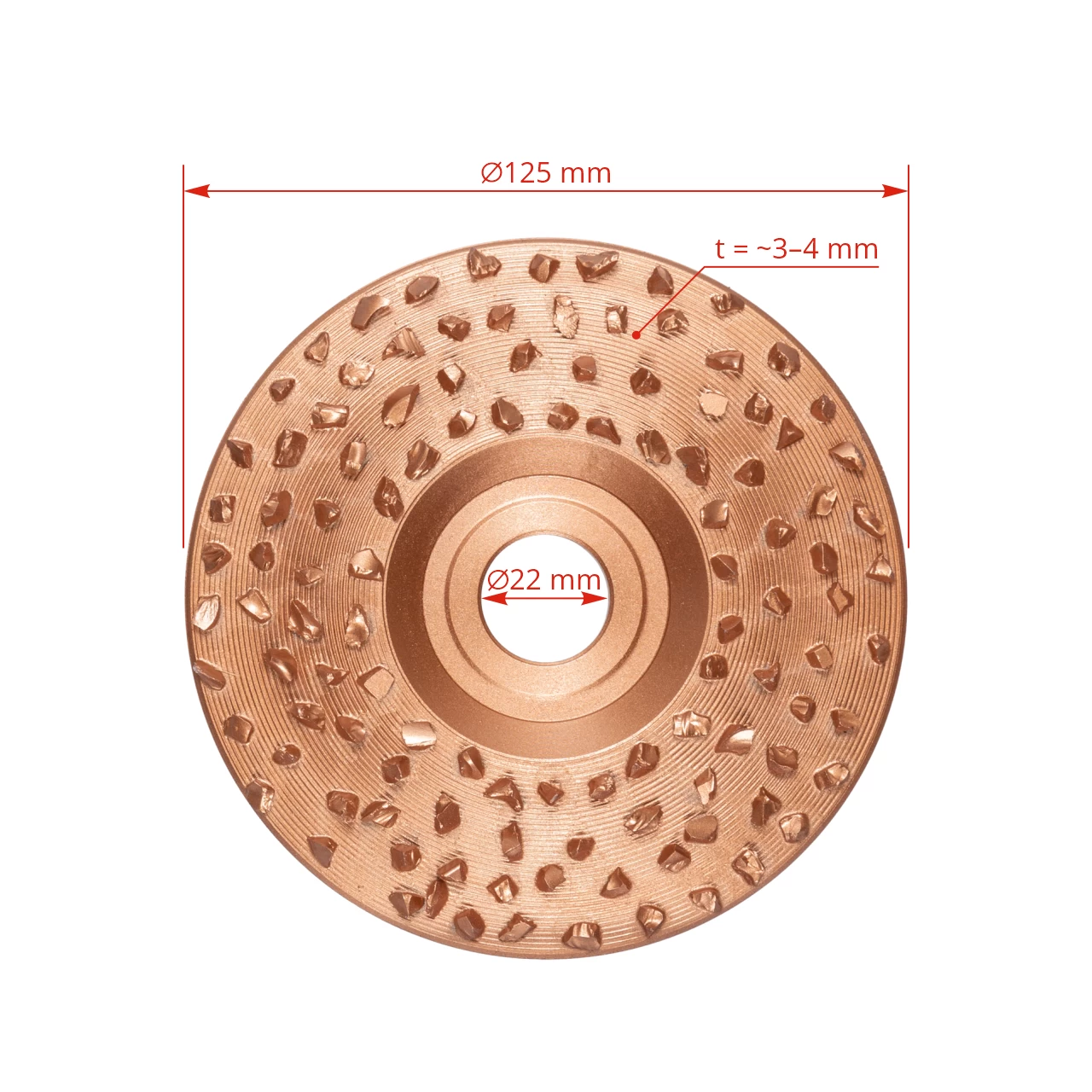 Disco abrasivo per zoccoli, 125 mm