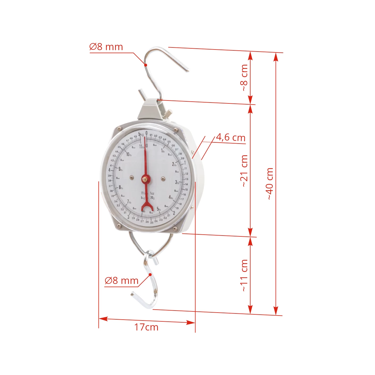 Bilancia sospesa premium, 5 kg