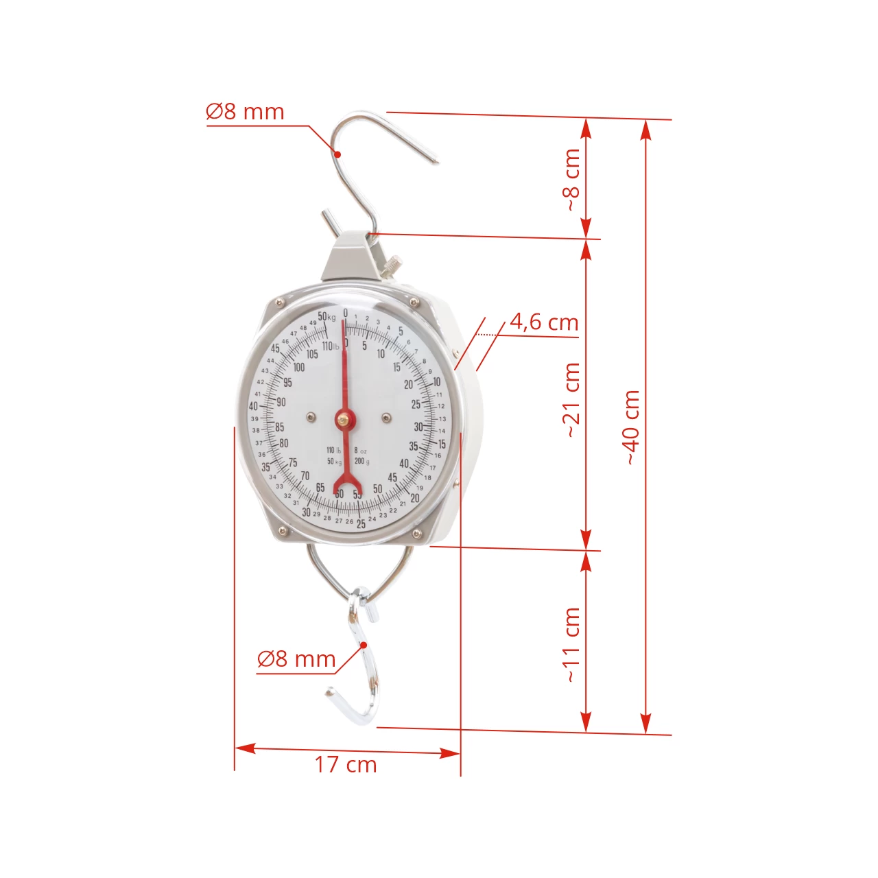 Bilancia sospesa premium, 50 kg