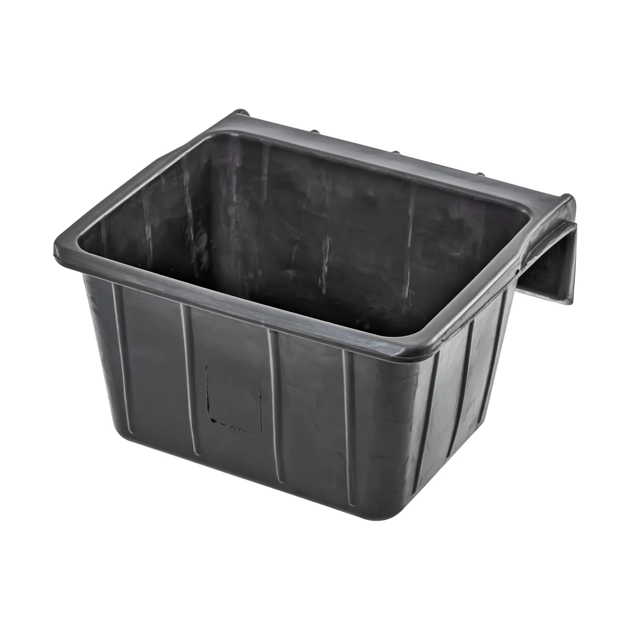 Mangiatoia rettangolare in gomma, nero, 20 litri