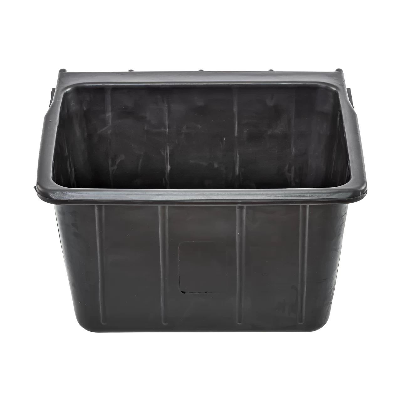 Mangiatoia rettangolare in gomma, nero, 20 litri