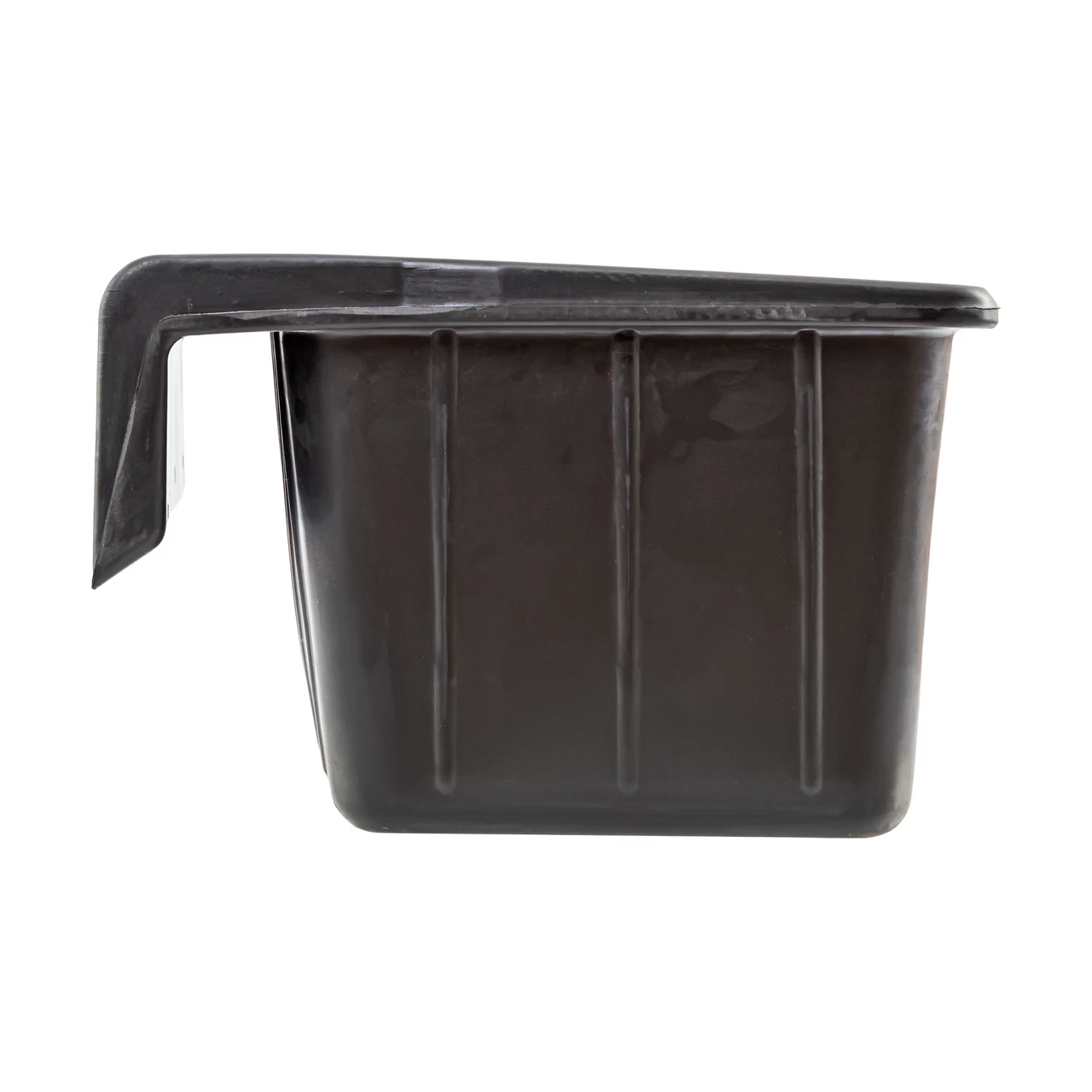 Mangiatoia rettangolare in gomma, nero, 20 litri