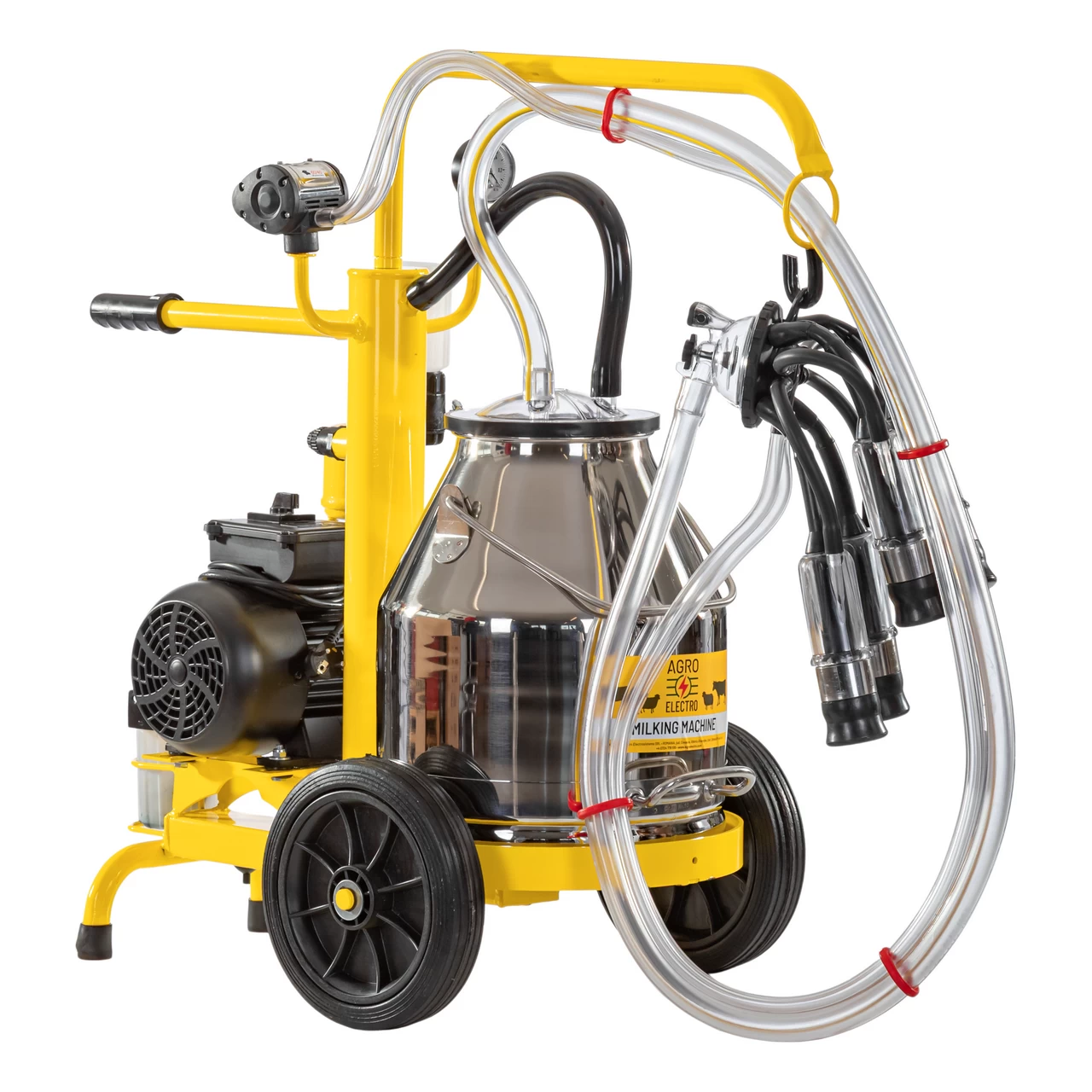 Mungitrice per mucche, con 1 bidone acciaio inox 25 litri, eco