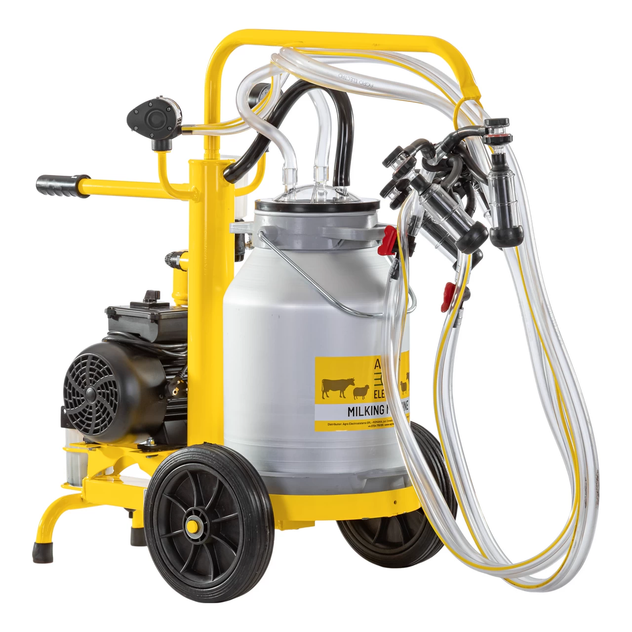 Mungitrice per pecore, 2 posti, 1 bidone alluminio 25 litri, eco