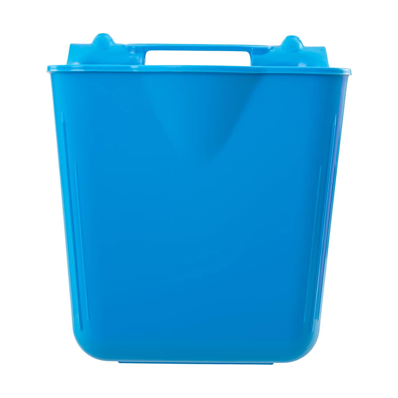 Secchio per l'alimentazione, con staffa di sospensione, forma quadrata, blu, 13 litri