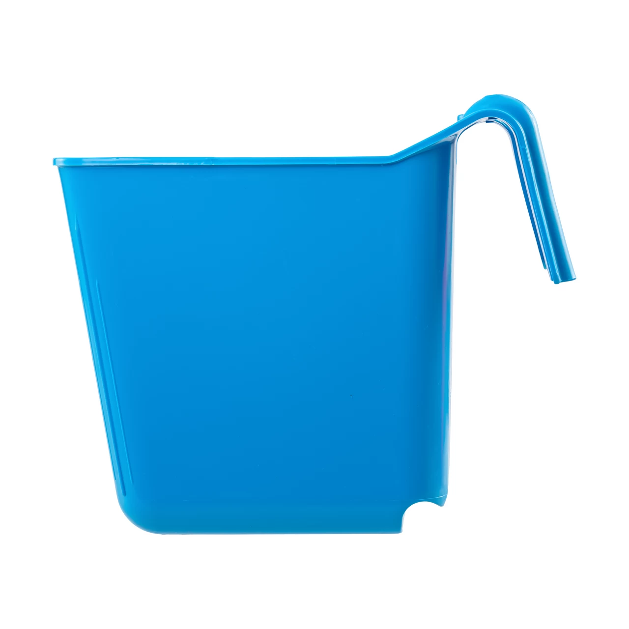 Secchio per l'alimentazione, con staffa di sospensione, forma quadrata, blu, 13 litri