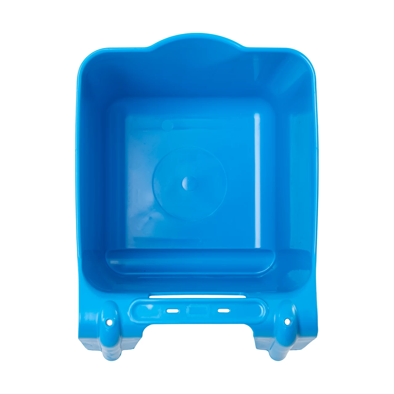 Secchio per l'alimentazione, con staffa di sospensione, forma quadrata, blu, 13 litri