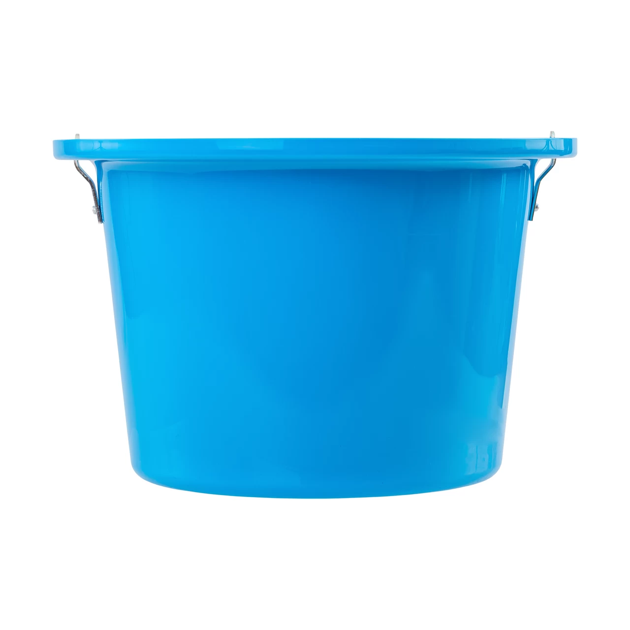 Secchio per mangime per cavalli con staffa per fissaggio e maniglia, blu, 12 litri