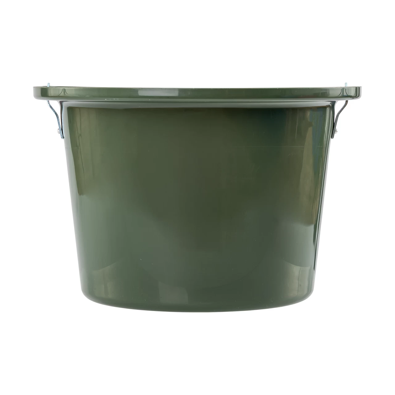 Secchio per mangime per cavalli con staffa per fissaggio e maniglia, verde scuro, 12 litri