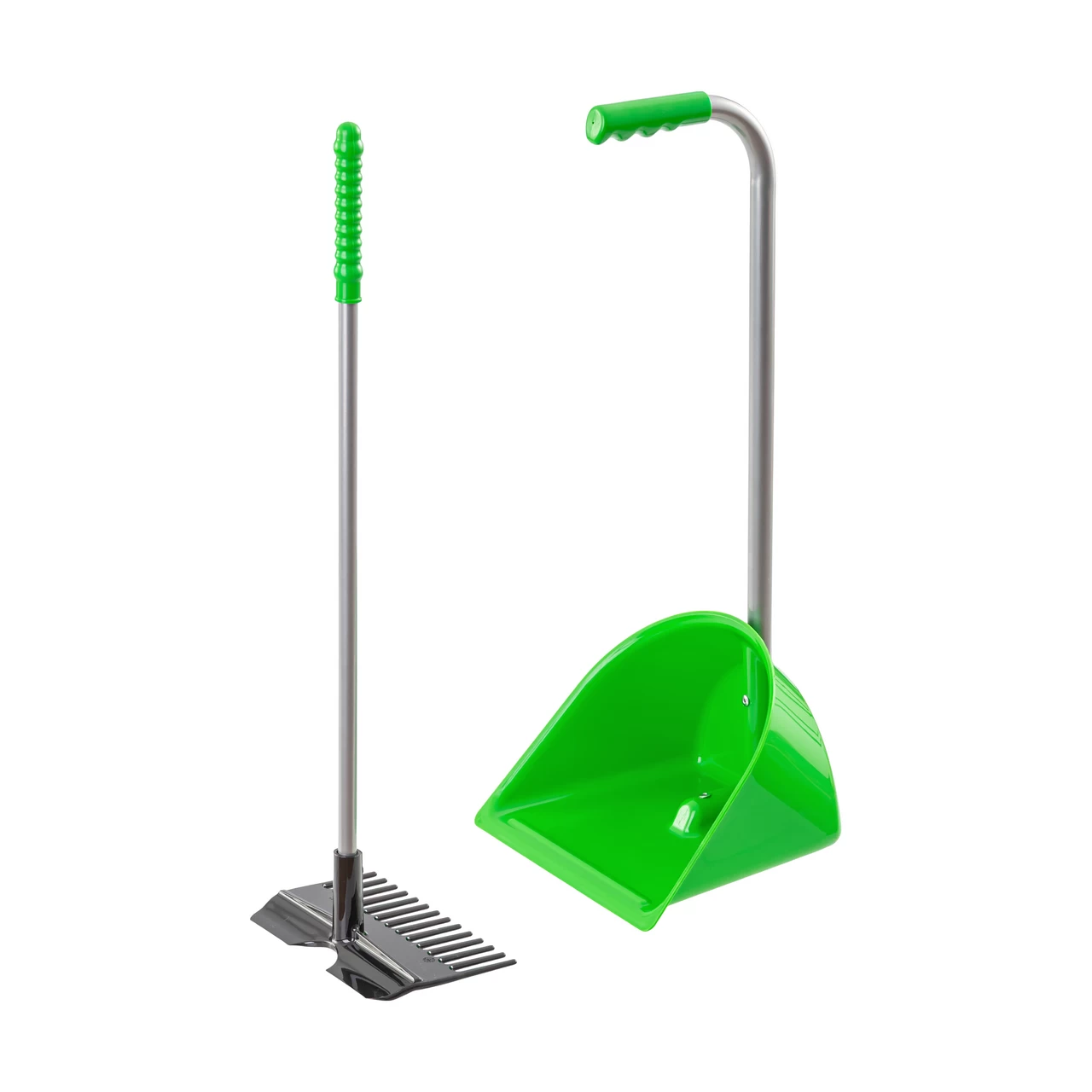 Pala Mistboy Mini con rastrello, verde, 60 cm