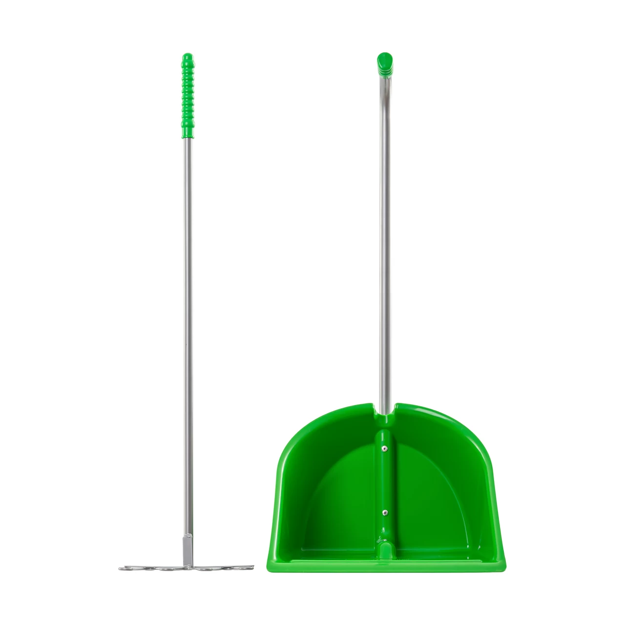 Pala Mistboy con rastrello, verde, 75 cm