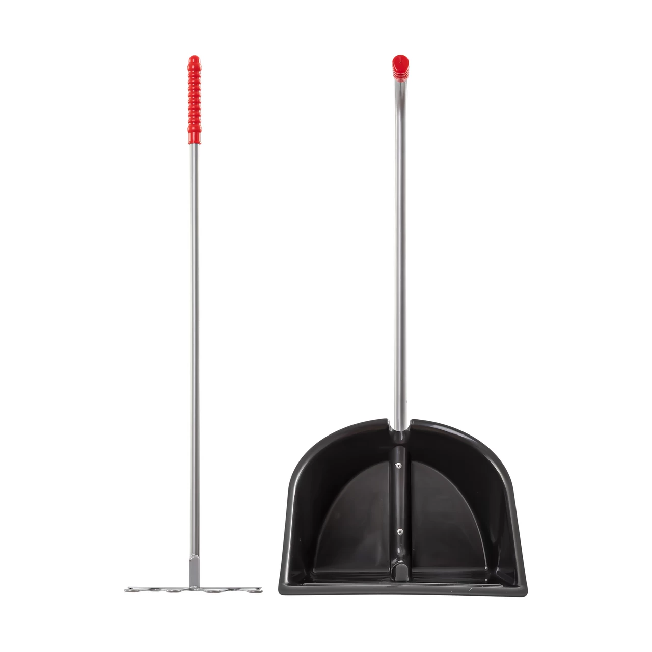 Pala Mistboy con rastrello, nero, 75 cm