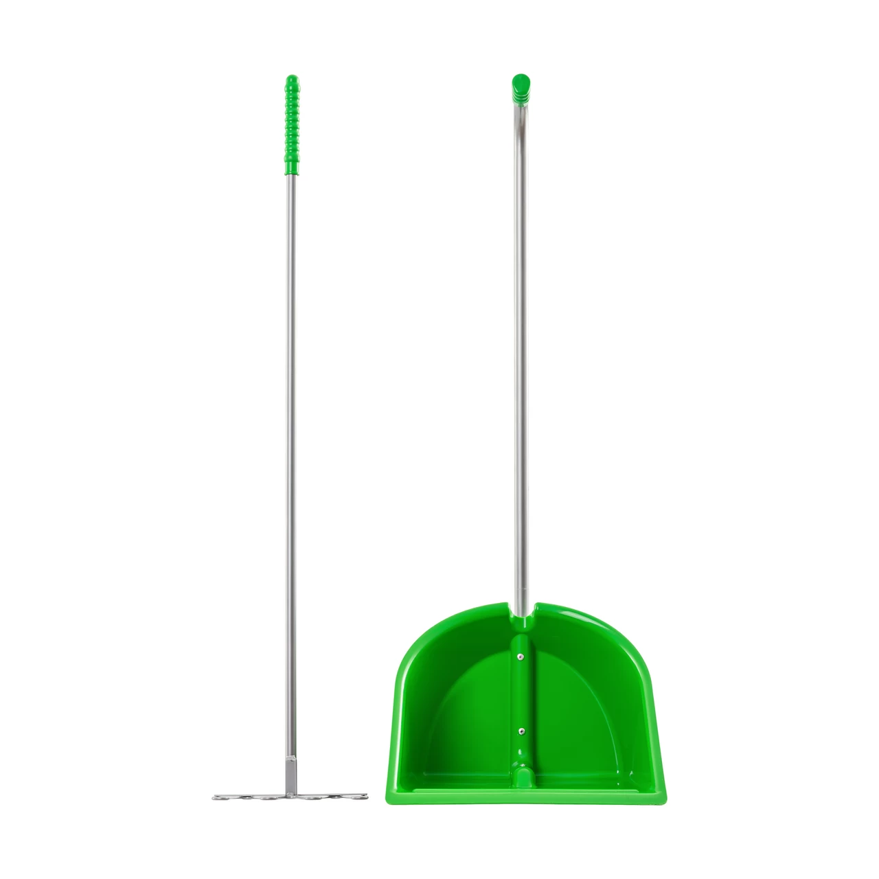 Pala Mistboy con rastrello, verde, 90 cm
