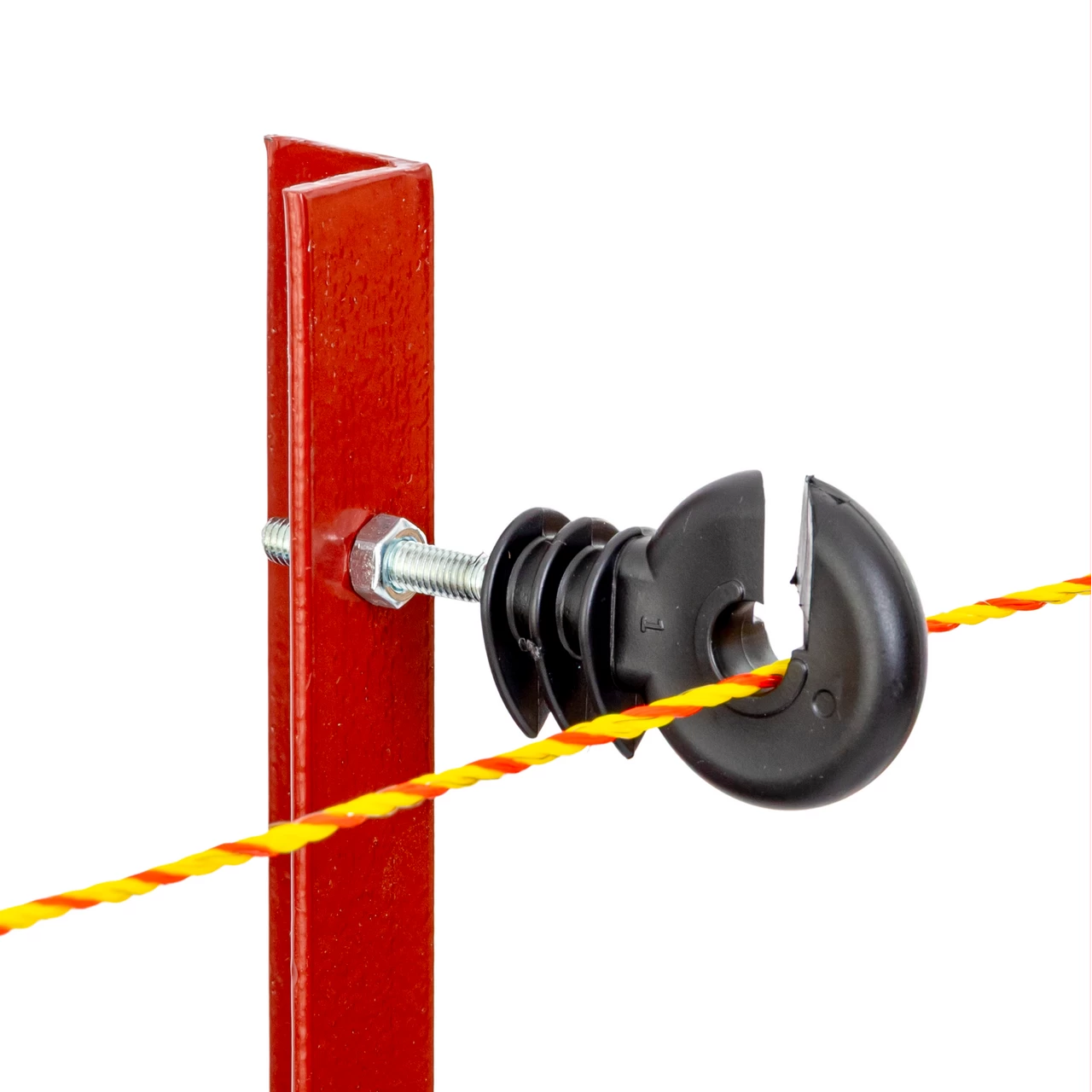Palo in acciaio quadrato 25 × 25 mm, 165 cm, 10 pz.
