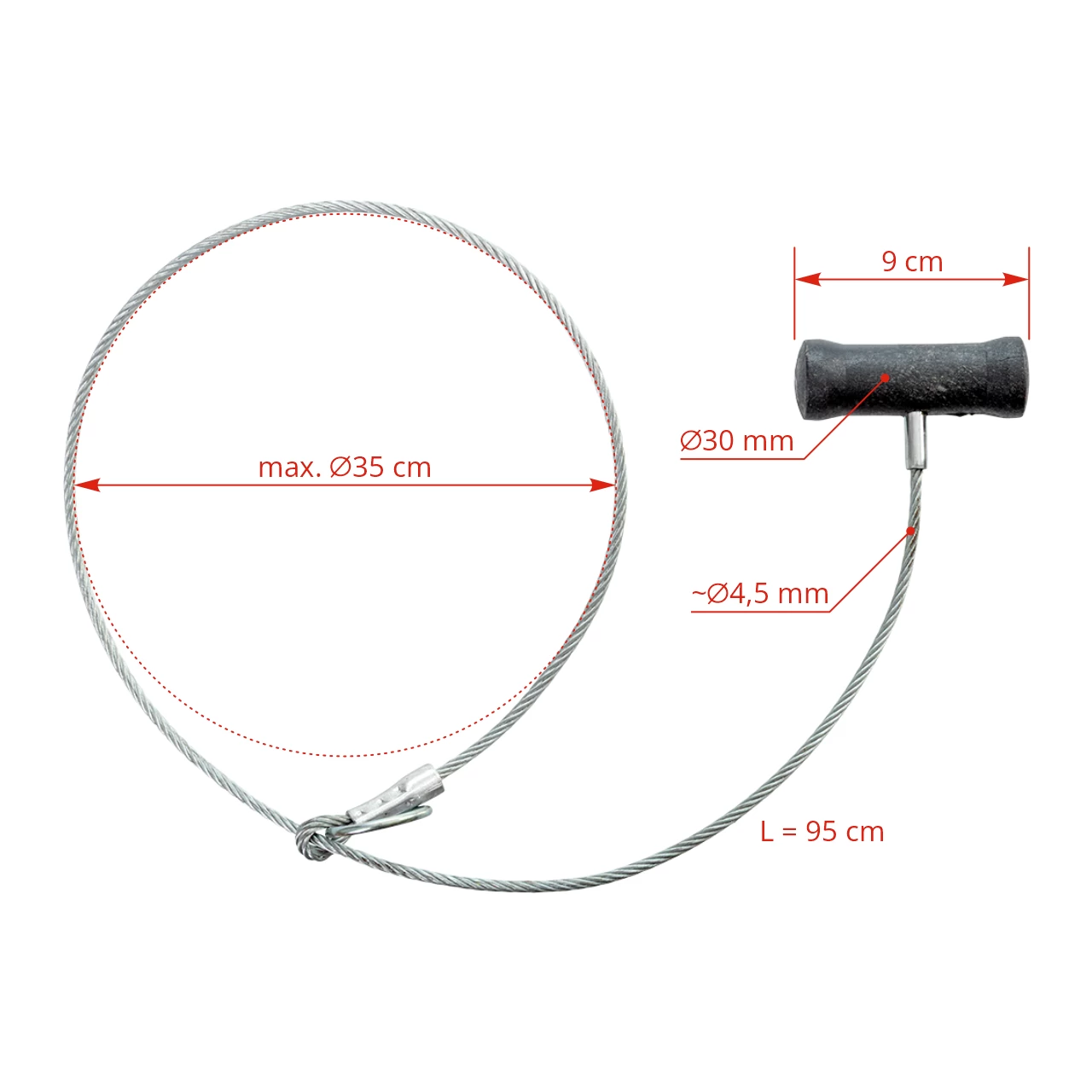 Dispositivo semplice di presa del maiale, 108 cm