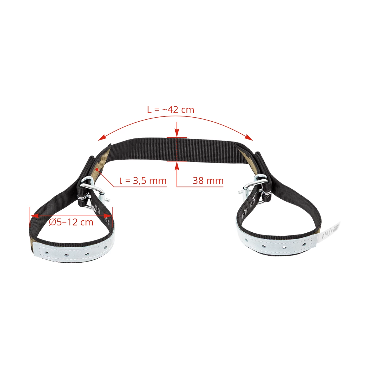 Cinghia per le zampe dei bovini, 40 cm