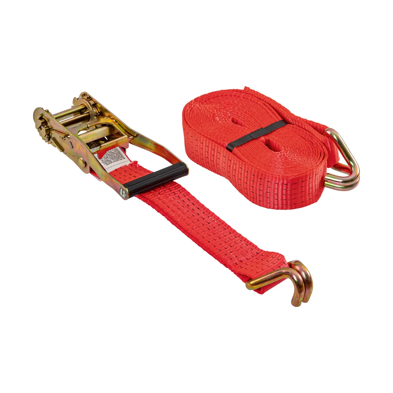 Cinghia di ancoraggio con cricchetto, rosso, 5000 kg, 50 mm × 8 m