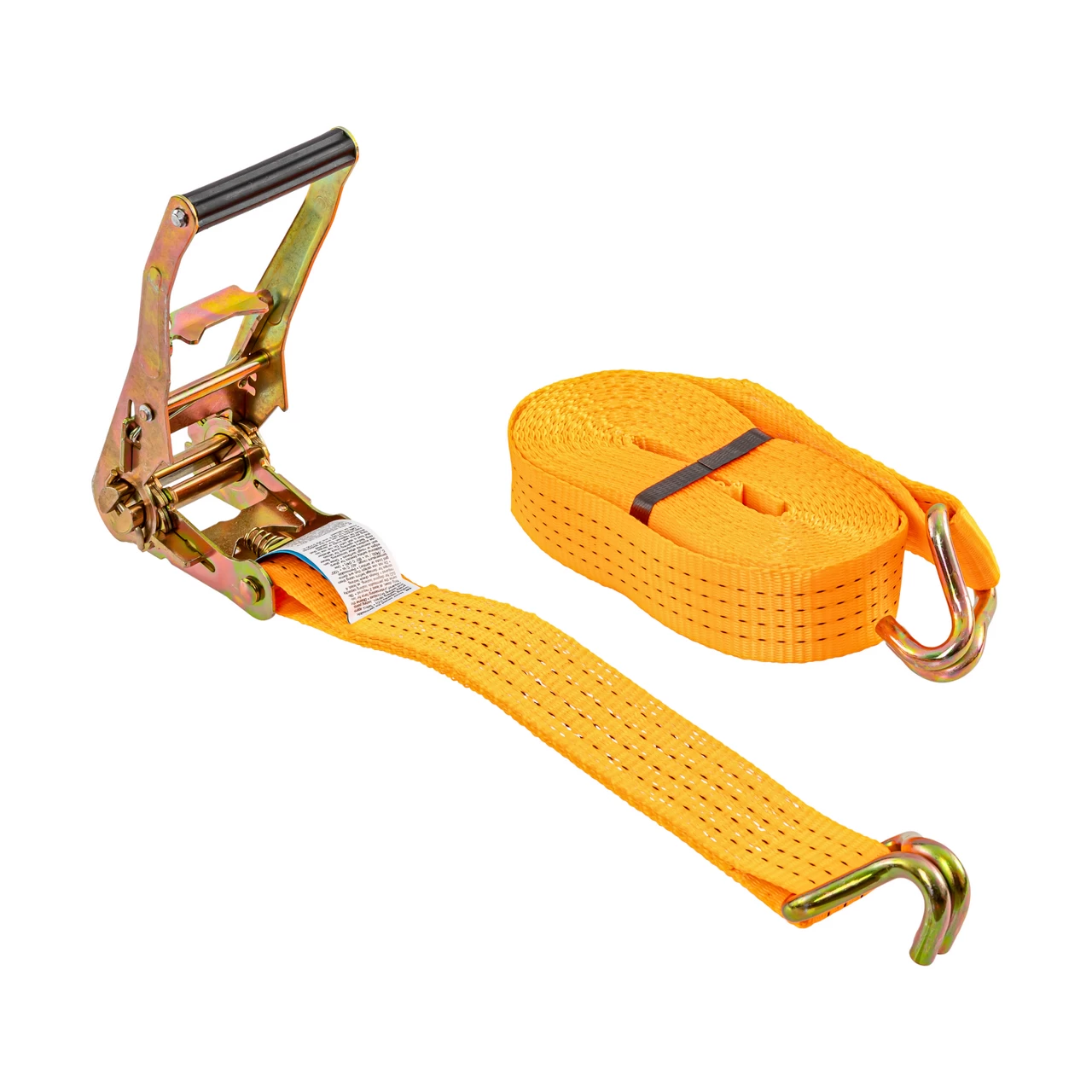 Cinghia di ancoraggio con cricchetto, arancione, 4000 kg, 50 mm × 8 m