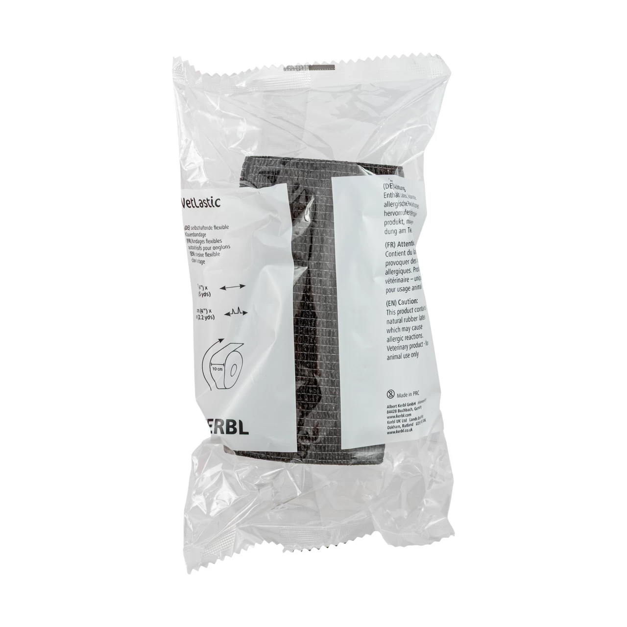 Benda per zoccoli, Vetlastic, nera, 450 × 10 cm