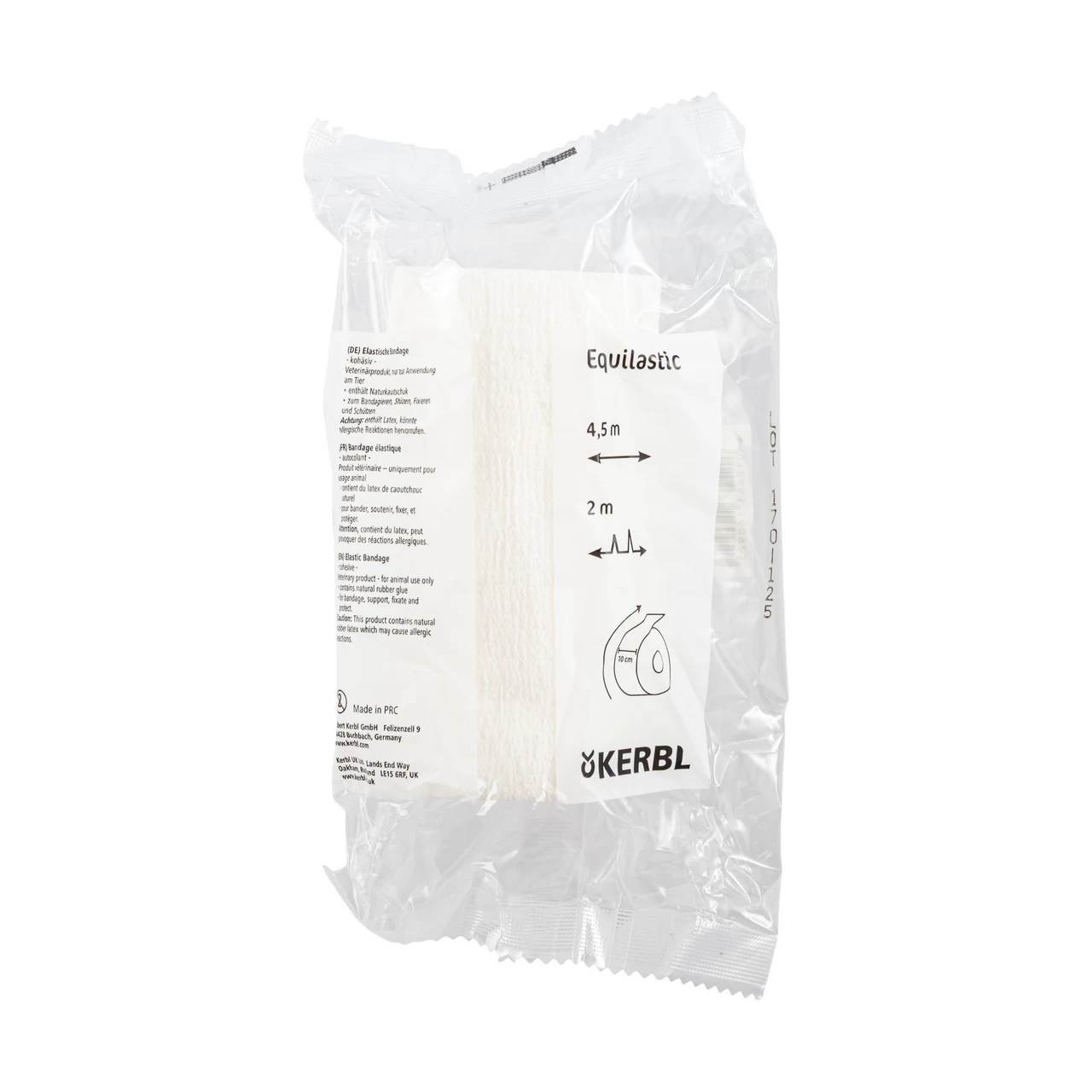 Benda per zoccoli, Equilastic, bianco, 450 × 10 cm