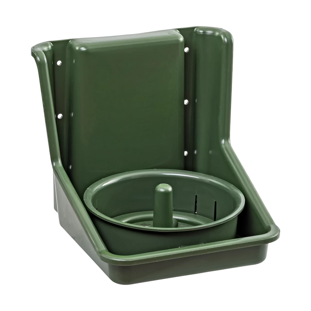 Portasale con inserto rotondo, verde scuro