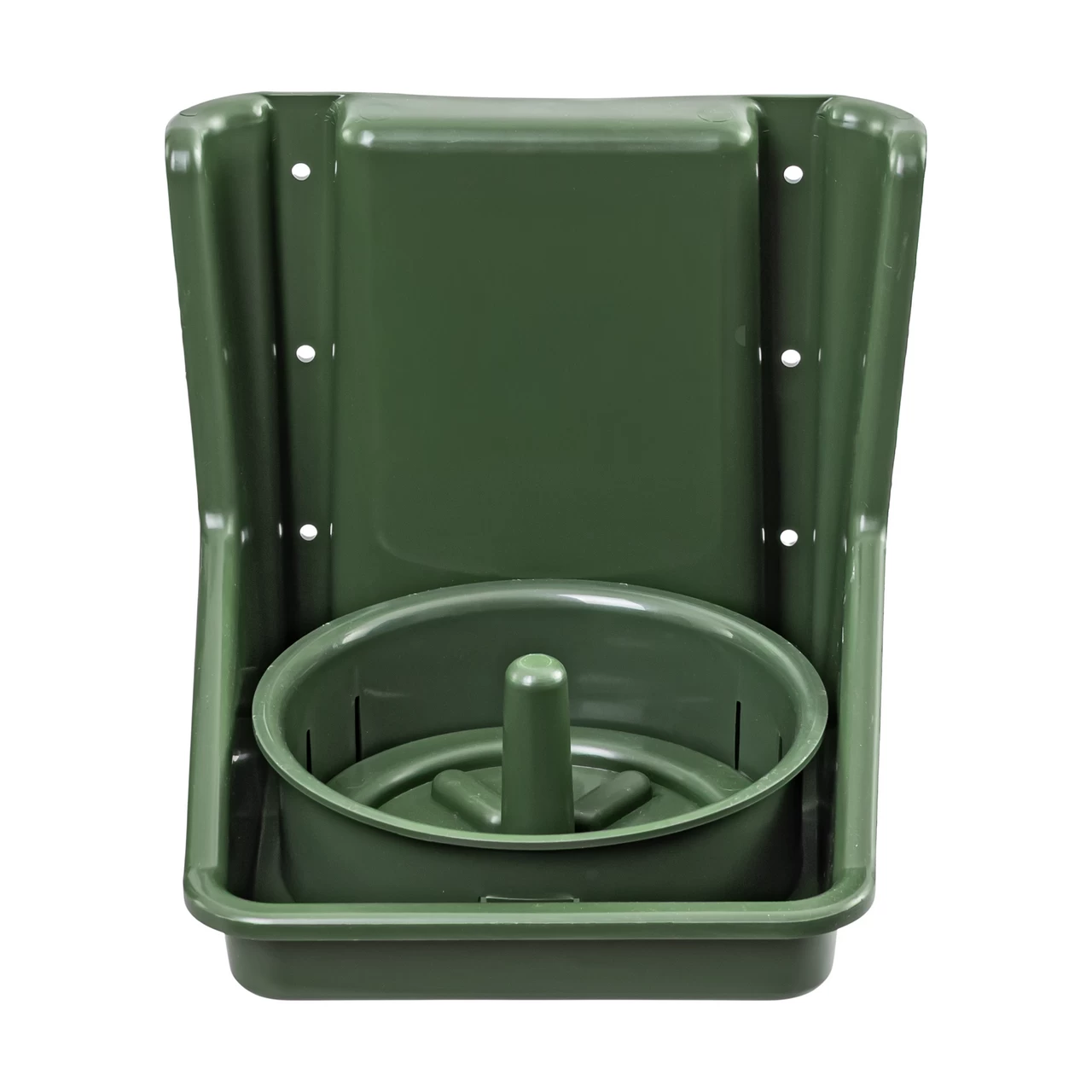 Portasale con inserto rotondo, verde scuro