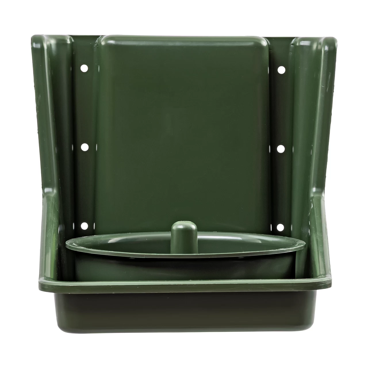 Portasale con inserto rotondo, verde scuro