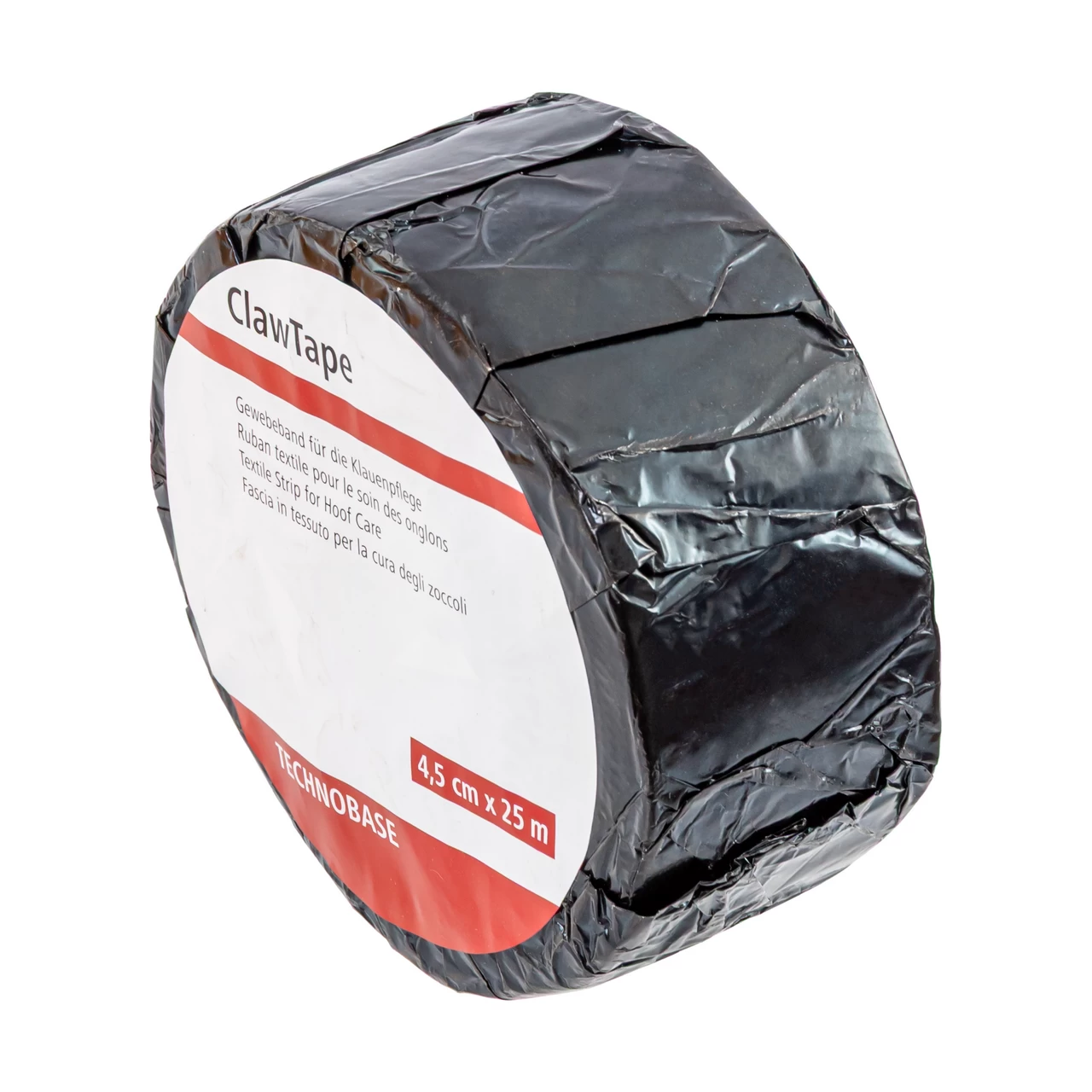 Fascia per zoccoli, nera, ClawTape, 45 mm × 25 m