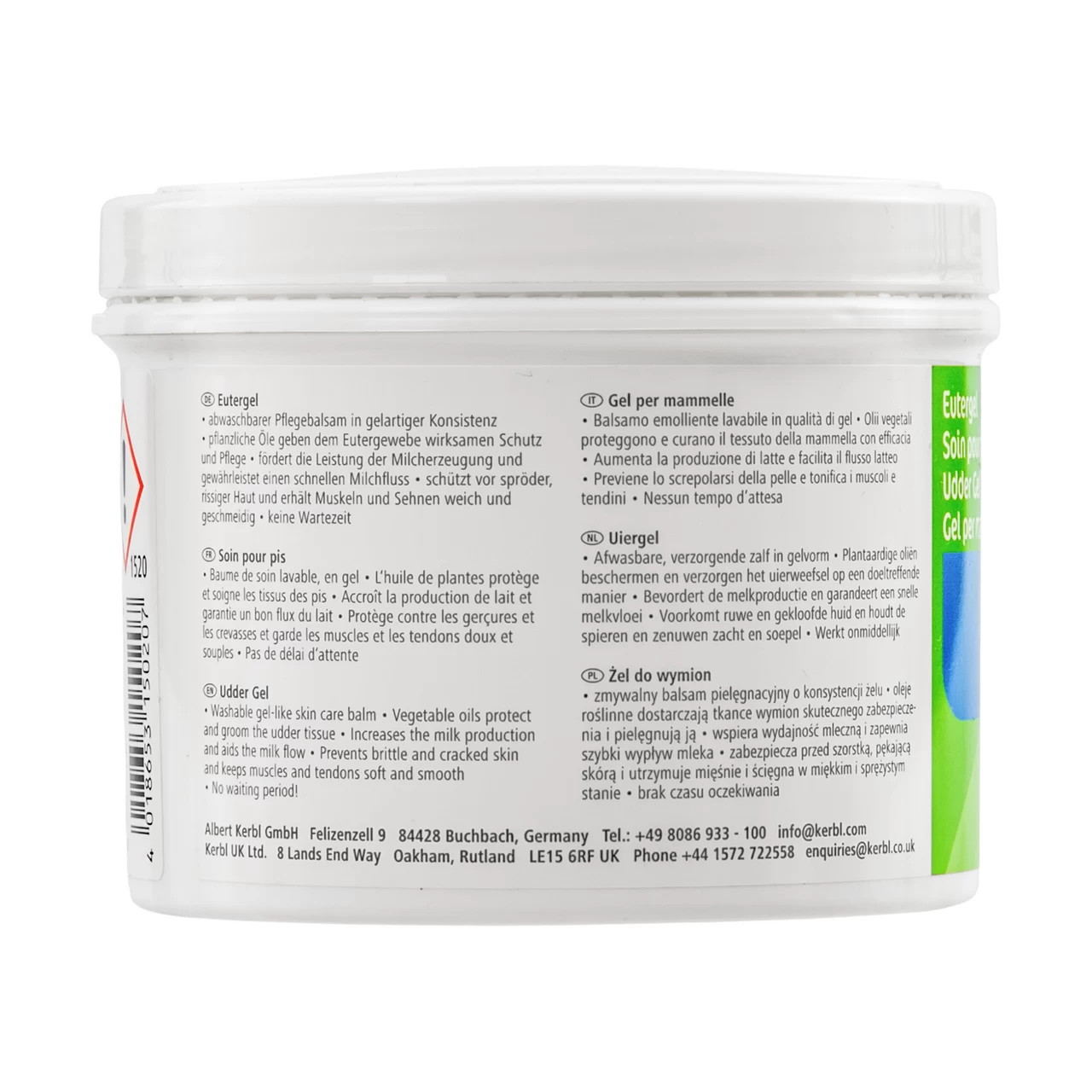 Gel per mammelle, verde, 500 ml